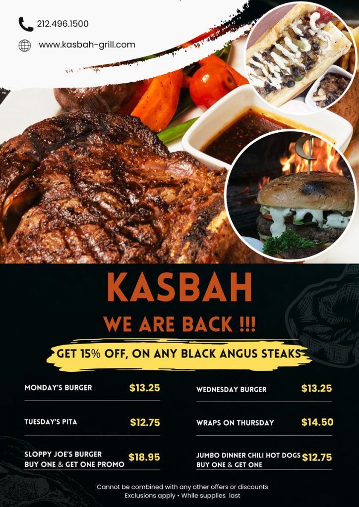 Special Deals at Kasbah